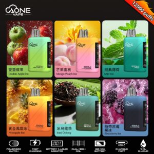 AONE Crystal X 水晶二代 12000口拋棄式電子煙 一次性電子煙 現貨