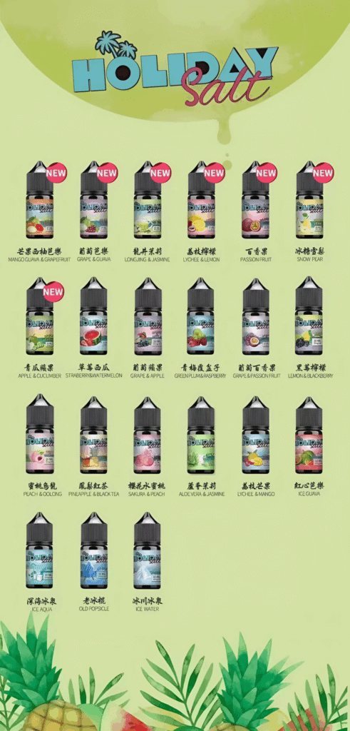 假日鹽煙油 HOLIDAY SALT 30ML/35MG 丁鹽小煙油｜台灣現貨
