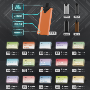 Lyze 10000口換彈式主機 萊茲電子煙桿（東京魔盒通用） 8W/13W 功率可調 五款金屬配色
