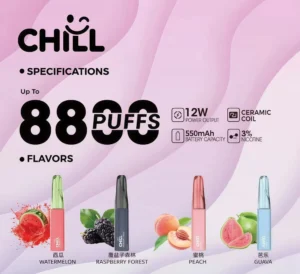 CHILL 始祖鳥 8800口拋棄式電子煙｜可充電大容量一次性煙桿 鴨嘴獸同款｜台灣現貨