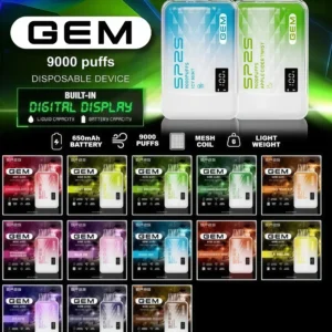 全新上市 SP2S GEM 9000 PUFFS拋棄式電子煙 思博睿一次性煙桿 現貨